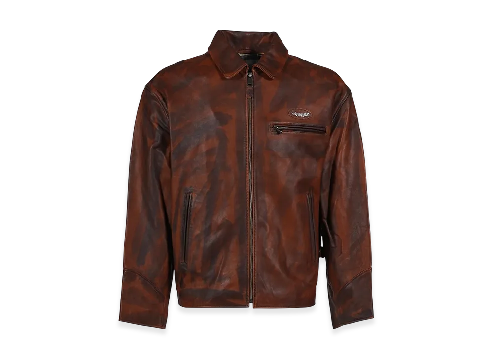RASSVET Vintage Leather Jacket "Brown"