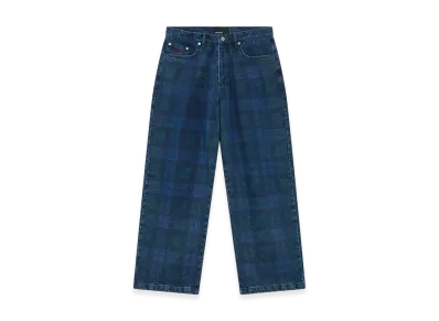 RASSVET Baggy Jean Denim Pant "Blue Plaid"