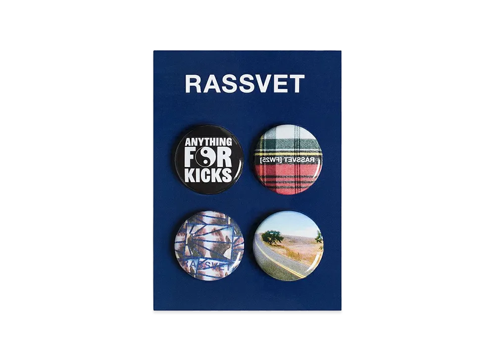 RASSVET Set of 4 Pins Plastic "Multi"
