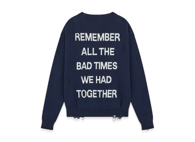 RASSVET Statement Knit Sweater "Dark Navy"