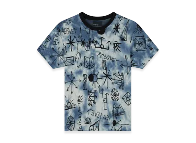 RASSVET Jacquard Scribble Tee "Tie Dye"