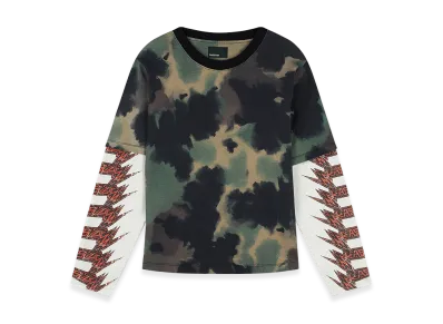 RASSVET Aux Layered Metal LS Tee "Camo"