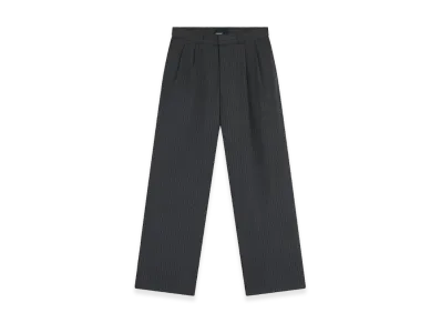 RASSVET Pin Stripe Slacker Chino Pants Woven "Dark Grey"