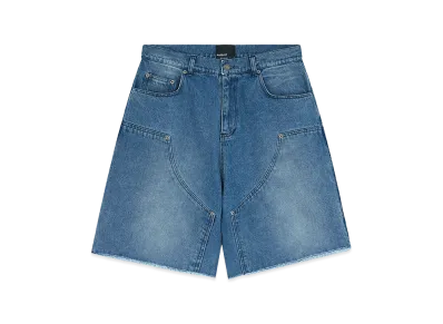 RASSVET Baggy Double Knee Denim Shorts "Vintage Blue"