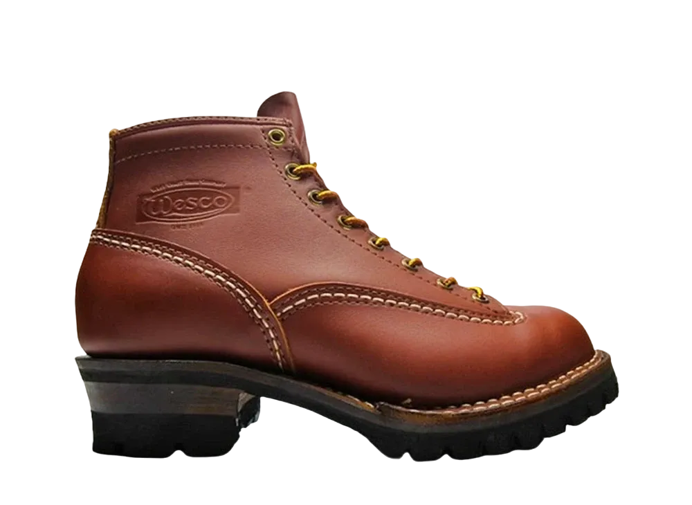 WESCO Jobmaster "Redwood" Leather Vibram Command Sole 6 Height Lace to Toe RW106100 E