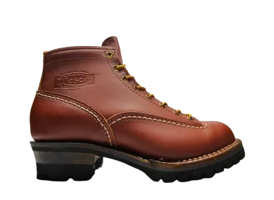 WESCO Jobmaster "Redwood" Leather Vibram Command Sole 6 Height Lace to Toe RW106100 E