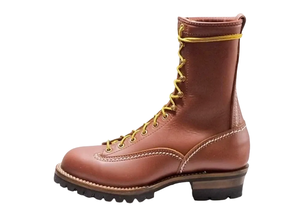 WESCO Jobmaster "Redwood" Leather Vibram#100 Lug Sole 10 Height Lace to Toe RW110100 E