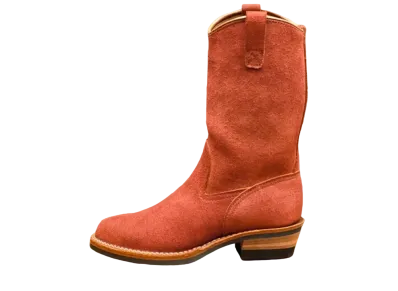 WESCO Morrison "Redwood" Redwood Roughout #430 Vibram Sole 12 Height Western Toe RW91WLL430 E