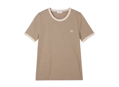 CELINE T-Shirt 70'S Triomphe "Latte/Champagn"