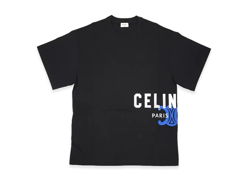 CELINE Triomphe Logo Print T-Shirt "Black"