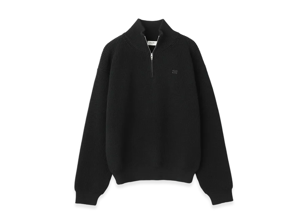 CELINE Half-Zip Knit "Black"