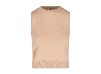 CELINE Women's Tank Top In Maglia "Beige"