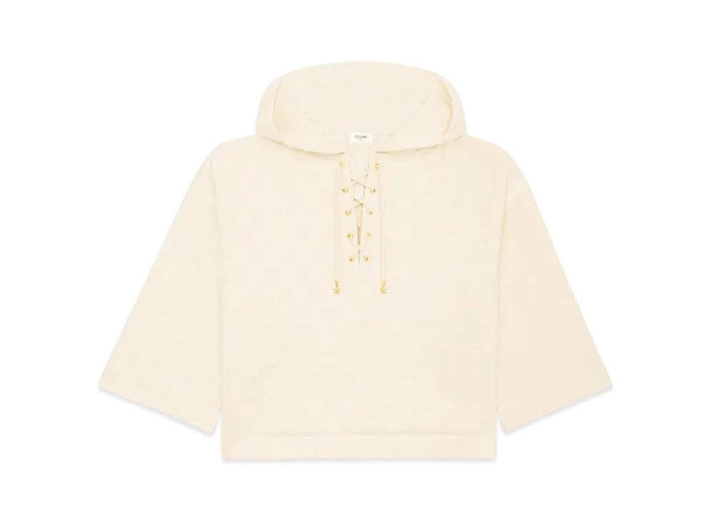CELINE Women's Baja in Triomphe Terry Cloth "Cream"