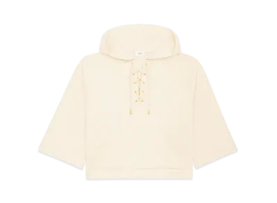 CELINE Women's Baja in Triomphe Terry Cloth "Cream"