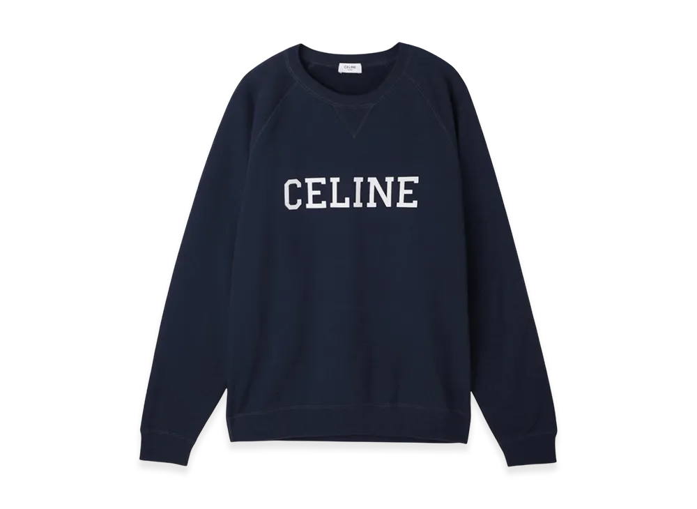 CELINE Sweatshirt "Navy/Ecru"