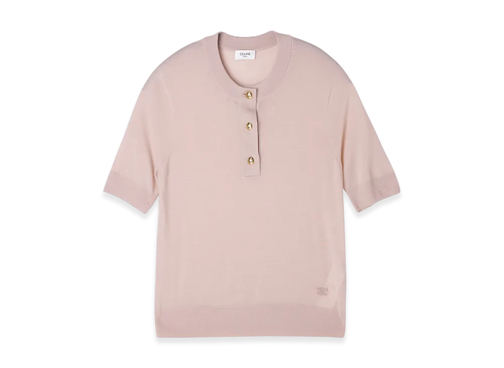 CELINE Crew Neck Short-Sleeve Knit "Chair"