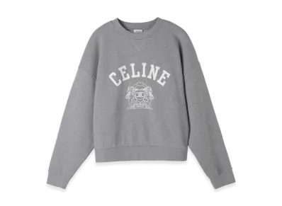 CELINE Sweat Oversize Blason "Greymelange/Offwhite"