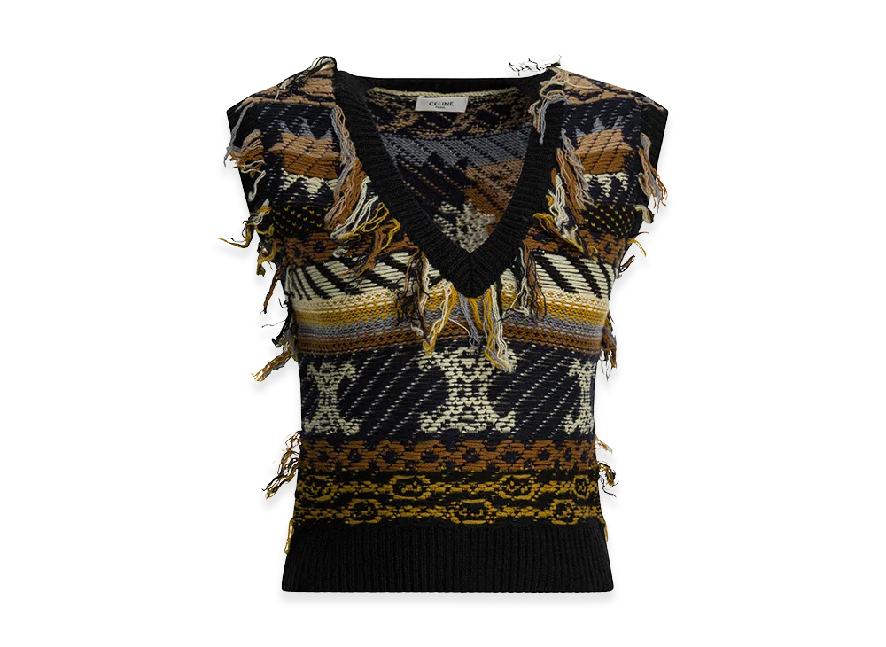 CELINE Women's Knitwear "Brown"