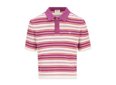 CELINE Women's Polos "White/Purple"