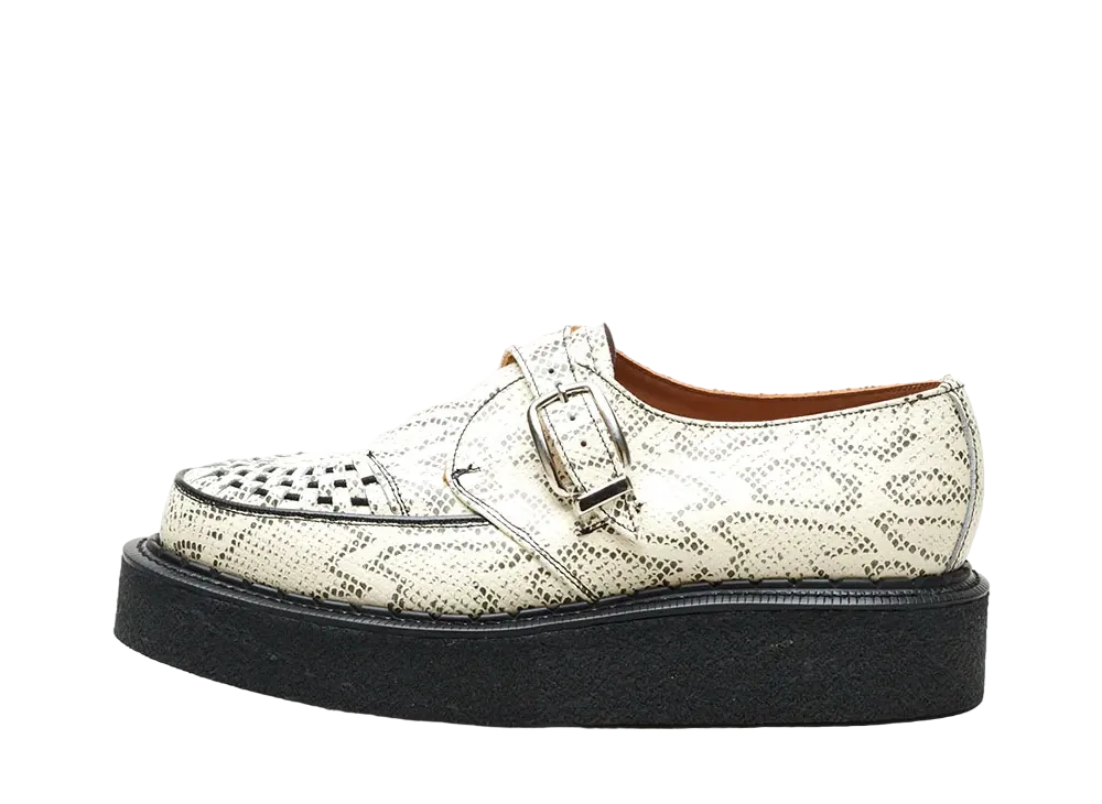 GEORGE COX Women's Skipton Monk "Python" Print Leather S-ALASKA-VI-286