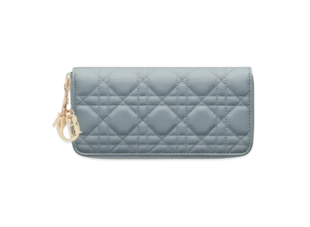 Dior Voyage Ladies Wallet "Cloud Blue"