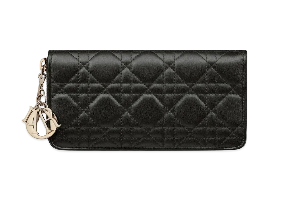 Dior Lady Dior Voyageur Wallet "Black"