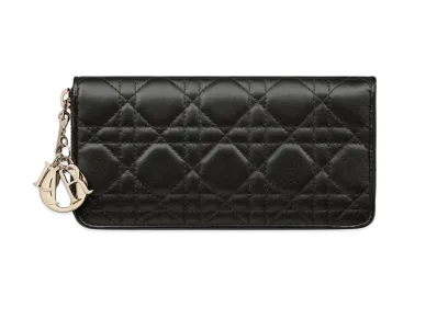 Dior Lady Dior Voyageur Wallet "Black"