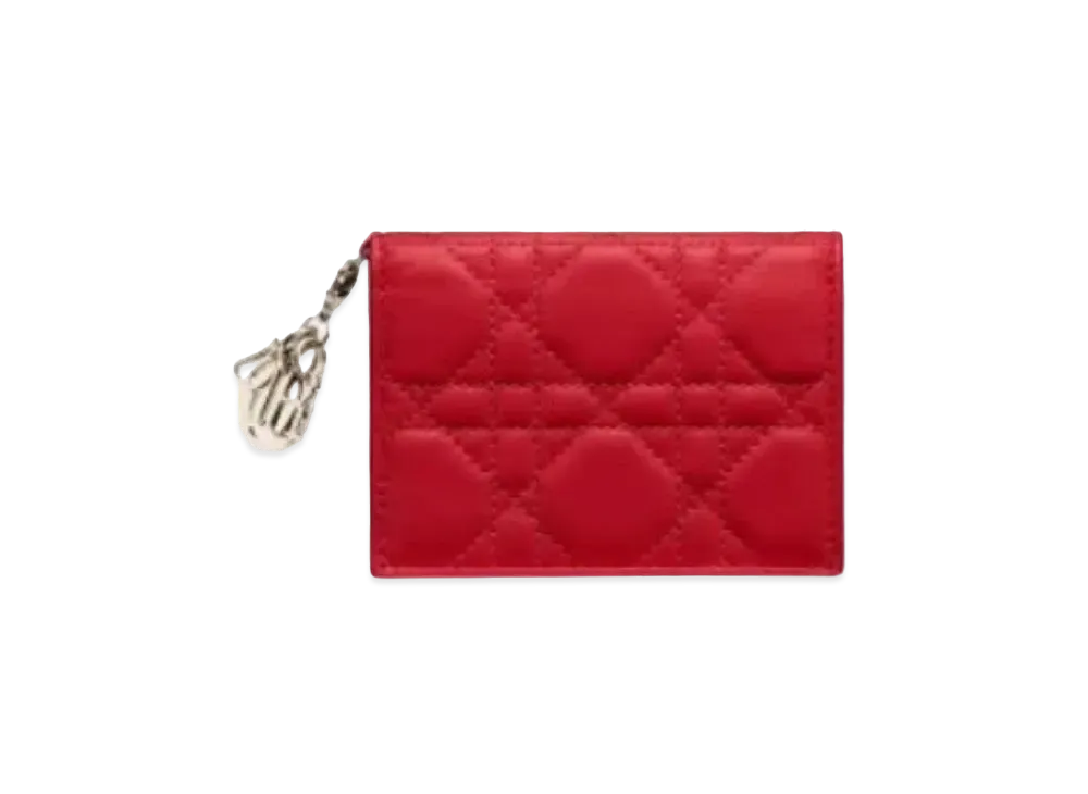 Dior Flap Card Holder "Red"