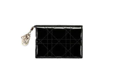 Dior Lady Dior Flap Card Holder "Black"