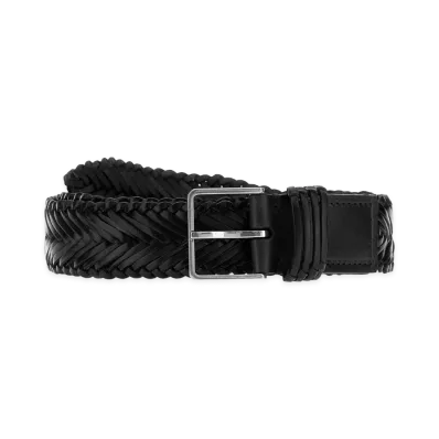 The Row Leather Fisherman Belt "Black"