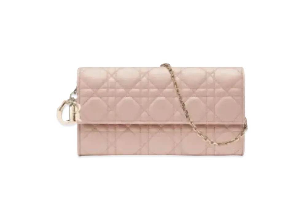 Dior Lambskin Wallet "Soft Pink"