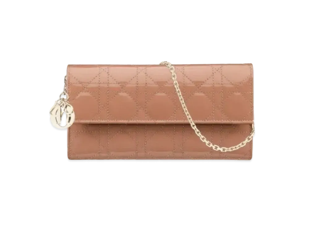Dior Long Leather Wallet "Rose Pink"
