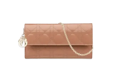 Dior Long Leather Wallet "Rose Pink"