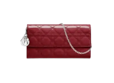 Dior Curfskin Wallet "Red"