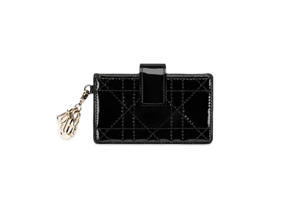 Dior Lady Dior 5-Gusset Card Holder "Black"