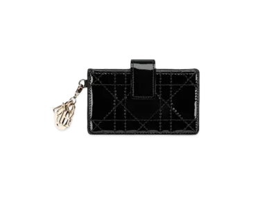 Dior Lady Dior 5-Gusset Card Holder "Black"
