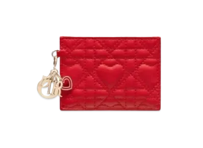 Dior Dior Amur Card Holder "Red"