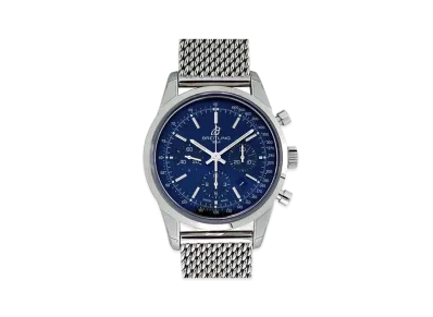 Breitling Transocean Chronograph Limited World Exclusive 2000 "Blue/Stainless Steel"