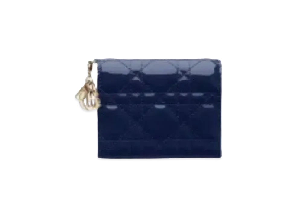 Dior Curfskin Wallet "Blue"