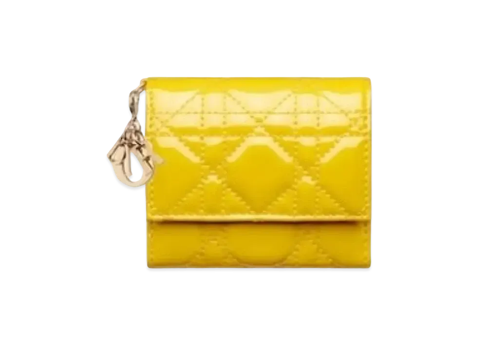 Dior Lotus Wallet "Yellow"