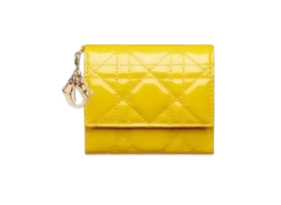 Dior Lotus Wallet "Yellow"