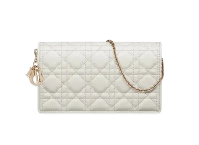 Dior Lady Pouch Cloud Cannage Lambskin "Latte"