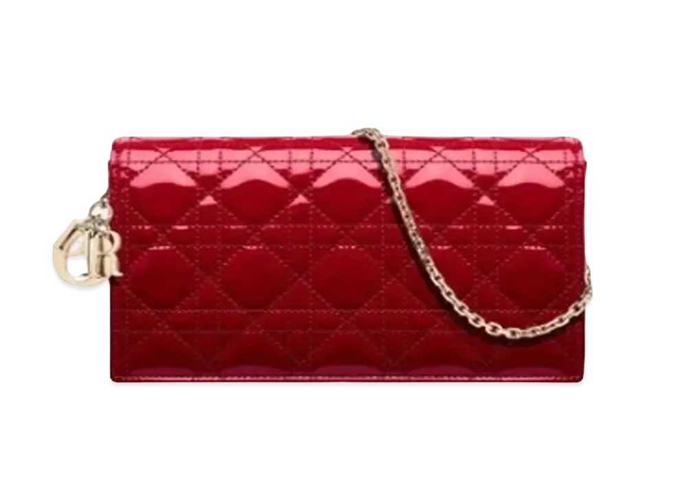 Dior Lady Dior Pouch "Red"