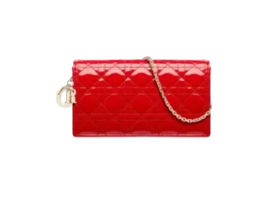 Dior Carfskin Long Wallet "Red"