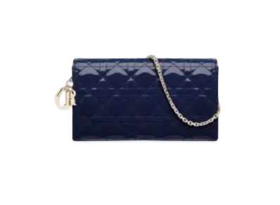 Dior Curfskin Wallet "Blue"