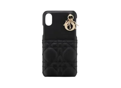 Dior Sheepskin iPhone Phone Case "Black"