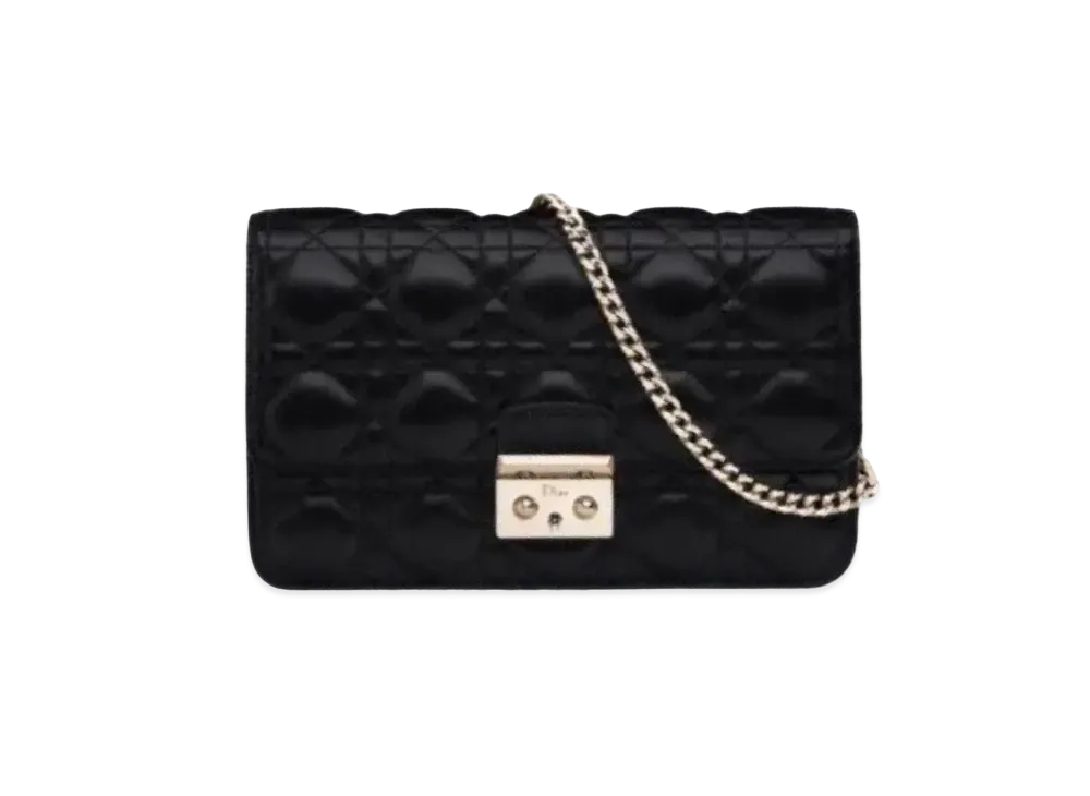 Dior Lambskin Promenade Wallet "Black"