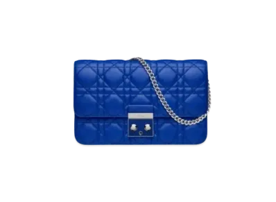 Dior Lambskin Promenade Wallet "Blue"