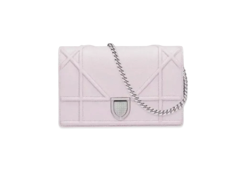 Dior Grain Calfskin Wallet "Light Pink"