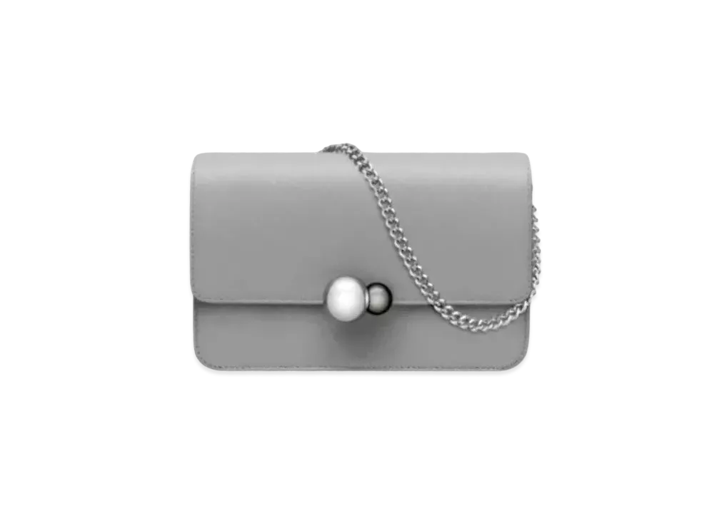 Dior Curfskin Promenade Wallet "Gray"